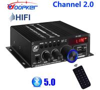 Woopker Amplificatore Audio Canale 2.0 HIFI Bluetooth Amp Home Audio Digitale 12V3A AK380 AK370 AK280 AK270 AK170 per Auto Basso Trebl