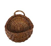 Woorea Cesto in Rattan per Piante sospese al Muro, Cesto in Vimini, Contenitore in Vimini per vasi, Viti e fioriere sospese, Decorazione murale