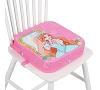 wooshwa Rialzo Sedia Bambini, Cartoon Cuscino Rialzo Alzatina Sedia per Bambini con 2 Regolabile Cinghie & Base Antiscivolo, Lavabile (Principessa)