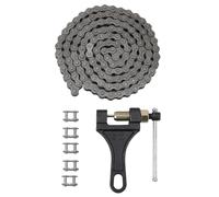 WOOSTAR 420 Catena Trasmissione 132 Collegamento con Tenditore Catena Sostituzione per 50cc 70cc 90cc 110cc 125cc ATV Quad Pit Dirt Bike Go Kart Pocket Bike Buggy