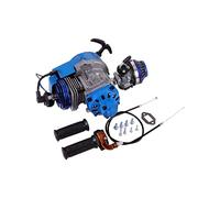 WOOSTAR 44mm Cilindro di Grande Diametro con Avviamento a Strappo con Carburatore e Filtro Dell'aria Sostituzione per SSR SX50 2016 Coolster 49cc SYX Moto 50cc Mini Pocket Bike Scooter Ciclomotore Blu