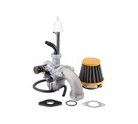 WOOSTAR PZ22 Carburatore 22mm con Filtro Dell'aria e Tubo Collettore di Aspirazione Sostituzione per 4 Tempi 110cc 125cc Dirt Pit Bike ATV Quad Monkey Scooter Go Kart Gold