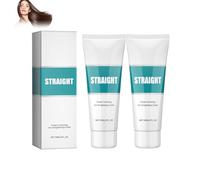 Wootapson 2PC Crema Stirante Per Capelli, Protein Correcting HairStraightening Cream, Liscio A Lunga Durata, Appiana L'effetto Crespo, Adatto A Capelli Danneggiati, Crespi, Ricci O Naturalmente Ricci