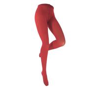WOOTI TIGHTS collant CALZONE L ROSSO, Calza in Microfibra, Coprente, Resistente, Morbida, Calda