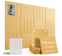 Woovio Bacheca in Sughero 120x90 cm,12 Pezzi con 60 Cuscinetti Adesivi Biadesivi, Bacheca da Parete Memoboard per Casa, Scuola, Ufficio, Camera dei Bambini (Giallo)