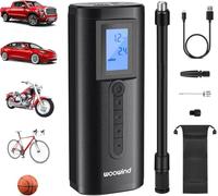 Woowind 150PSI/10,3 Bar Mini Compressore Aria Portatile, Pompa Elettrica Ricaricabile A Batteria Per Bicicletta, Auto, Moto, Calcio, Anelli Di Nuoto (AP2-P)