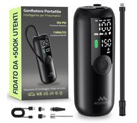 Woowind Compressore Aria Portatile Auto Moto e Bici Auto Stop 10,3 BAR Pompa Per