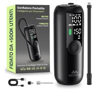 Woowind LP1 Compressore Aria Portatile, Pompa Per Bicicletta Elettrica