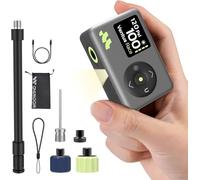 Woowind Pompa Per Bicicletta con Manometro Digitale, 120 PSI, Ricaricabile - Per Biciclette da Strada, Mountain Bike, Palloni Sportivi - Compatibile con Valvole Schrader e Presta