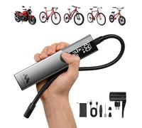 Woowind Pompa per Bicicletta, Presta Schrader, Strada MTB E-bike, 10,3 BAR | Gonfiatore Elettrico Portatile, Gonfiaggio In 2 Minuti, Compressore Aria Portatile, Strada, MTB E E-Bike