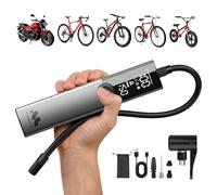 Woowind Ventus Ride Pompa per Bicicletta, 150 PSI/10,3 Bar, Gonfiatore Elettrico Portatile, Gonfiaggio in 1 minuto, Compressore Aria Portatile con valvole Presta, Schrader per strada, MTB & e-bike