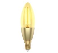 Woox 714976 Lampadina Intelligente Candela E14 Ambra Calda 4,9W LED a Filamento Alexa Google Assistant Classe F, R5141 Ambra