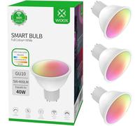 WOOX Lampadine intelligenti che cambiano colore WiFi (confezione da 3 GU10)