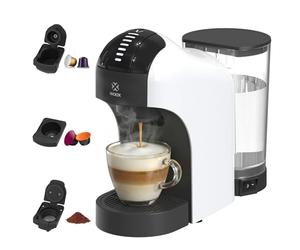 Woox Macchina Caffè a Capsule 4 in 1, 20 Bar, 1400W, Macchina Espresso Compatta