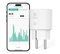 Woox Presa Smart Alexa, più piccola presa Wi-Fi Smart Home con misurazione della corrente 16 A, testata TÜV, timer di controllo vocale, compatibile con Alexa/Google Home