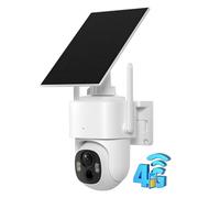WOOX Telecamera di Sorveglianza Esterna senza WiFi, 2K 3MP Telecamera 4G LTE con Pannello Solare, PTZ 355° e 140°, Visione Notturna a Colori, rilevamento AI, Locale e Cloud (Senza scheda SIM)