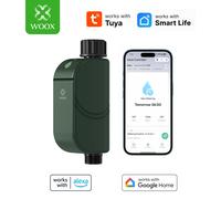 WOOX Timer Irrigazione WiFi 2,4 GHz, Controller Automatico per Irrigazione, Compatibile con Tuya e Smart Life, Funziona con Alexa e Google, Senza Hub, IP65, G3/4, Ritardo Pioggia, Modalità Manuale,