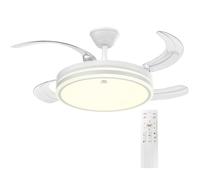 WOOX Ventilatore da Soffitto con Luce, 107cm Lampadario Ventilatore DC