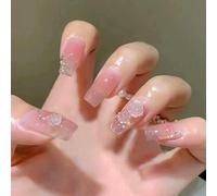 WOOXDYUK Set di 24 unghie finte a copertura completa, per donne e ragazze, per feste e casa