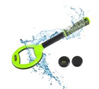 WOOXGEHM Metal Detector, Metal Detector Portatile Impermeabile con Scansione a 360° e Allarme a Vibrazione, Metal Detector per Bambini da 30 a 60 Metri, per Il Geocaching e Il Panning