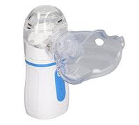 WOOXGEHM Mini Nebulizzatore Portatile, Inalatore di Vapore a Nebbia Fredda per Adulti e Bambini, Nebulizzatore a Rete Portatile Silenzioso Ultra Fine per Uso in Viaggio con La Famiglia