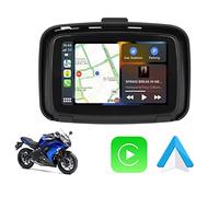 WOOYI Navigatore per Moto, IPX7 Impermeabile per Esterni, Touch Screen HD da 5" Display Leggibile alla Luce Solare carplay wireless android moto Supporto per Tutte Le Lingue