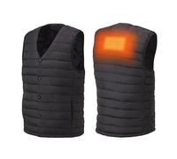 Woozoo ® by Ohyama, Gilet riscaldato / giacca riscaldata, Leggero e sottile per un elevato comfort, 4 livelli di riscaldamento da 38°C a 53°C, Per uomo, taglia S - Heated Vest HW-01 - Nero
