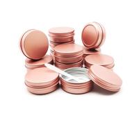 Wopanxye 12 barattoli di latta in alluminio da 30 ml, contenitori per trucco ricaricabili da 30 g, coperchio a vite da 30 g, contenitori rotondi da viaggio per cosmetici fai da te fatti a mano,