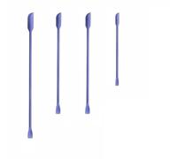 Wopanxye 4 mini spatole in silicone, piccoli cucchiai per miscelare trucchi di bellezza e lattine strette, resistenti al calore, manico lungo, per cucinare lozioni cosmetiche crema agitatore per