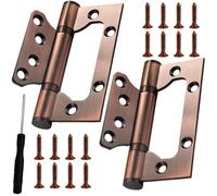 Wopanxye Cerniera a filo resistente, 2 cerniere per porte interne da 10 x 7,6 cm, con cuscinetti a sfera, in acciaio inossidabile SUS-304D ispessito, antiruggine, per porta in legno massello, porta
