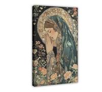 WOPIYNAG Poster su tela con immagine di Maria Maddalena Digita, decorazione per camera da letto, paesaggio decorativo, idea regalo, 20 x 30 cm