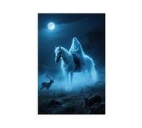 WOPIYNAG Poster su tela, motivo: caccia ai miti europei, fantasma, decorazione per camera da letto, decorazione per la camera da letto, idea regalo, 40 x 60 cm