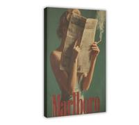 WOPIYNAG Stampa artistica da parete con musa di Marlboro, 40 x 60 cm