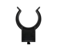 woplus 4 x clip per battiscopa ART2 per zoccolo da cucina in PVC, supporto per piedini per mobili, Ø 30 mm, fissaggio nascosto del battiscopa, plastica stabile, colore nero, set di accessori da cucina