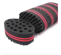 Wopohy Hair Sponge, Magic Hair Sponge, spazzola afro Braid Style dreadlock Coils Hair Spazzola per capelli nera doppia spazzola ovale per la casa e il parrucchiere