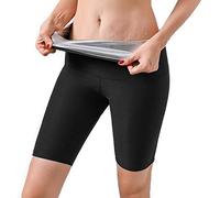 Wopohy Pantaloncini da Sudore per Sauna da Donna Pantaloni da Allenamento per la Perdita di Peso Pantaloni per la Coscia Senza Cuciture Yoga da Corsa Leggings Sportivi Dimagranti Capris