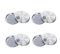 Wopohy Supporto a Spirale per incenso 4PCS Supporto per Bobina per zanzare in Acciaio Inossidabile Supporto per Bobina per zanzare con Coperchio per Uso Interno ed Esterno