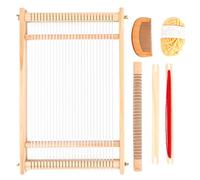 WOPPLXY Cornice per la scuola con navi tessiture, 40 x 27 cm, set di cornici in legno, telaio in legno e accessori, telaio in legno per tessitura e design