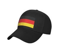 WOPQS Cappello da baseball con bandiera della Germania a tesa curva tinta unita cappello da baseball per viaggi all'aperto spiaggia, Nero , Taglia unica
