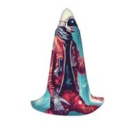 WOPQS Cool Man In Outer Space Galaxy Capo con Cappuccio Per Adolescenti Carnevale Halloween Mago Costume