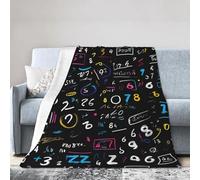 WOPQS Coperta in micropile ultra morbida con formula matematica, calda coperta per letto, divano, letto, biancheria da letto