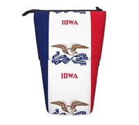 WOPQS Iowa State Flag - Astuccio verticale retrattile, per cancelleria e cancelleria