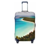 WOPQS Island of Cuba - Copertura elastica per bagagli, per valigie da 45-81 cm, Nero, XL