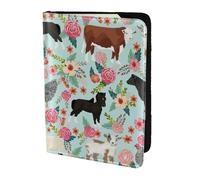 WOPQS Porta passaporto con animali della fattoria, 14 cm, accessori da viaggio per documenti