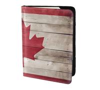 WOPQS Porta passaporto con bandiera del Canada, 14 cm, accessori da viaggio per documenti, organizer