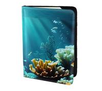 WOPQS Porta passaporto con paesaggio subacqueo, 14 cm, accessori da viaggio per documenti