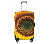 WOPQS You are My Sunshine - Copertura protettiva elastica per bagagli, motivo: girasole, per valigie da 45-81 cm, Nero , S