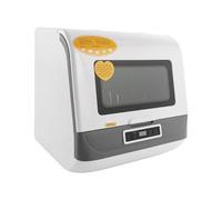 WOQLIBE Lavastoviglie da tavolo, mini lavastoviglie per 4-6 set (12-20 stoviglie), 3 programmi Piccola lavastoviglie per appartamenti, dormitori, roulotte (bianco)