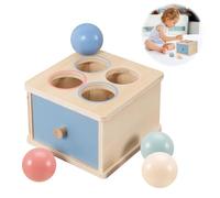 worahroe Montessori, giocattolo per bambini a partire da 1 anno, giocattolo sensoriale, giocattolo per la selezione dei colori con scatola a sfera, giocattolo in legno a partire da 1 anno, giocattolo