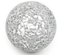 Woration 1 pz argento decorativo vetro palle di Natale ornamenti sfere mosaico solido sfera tavolo centrotavola vasi vassoio ciotola mostra casa festa decorazioni di nozze
